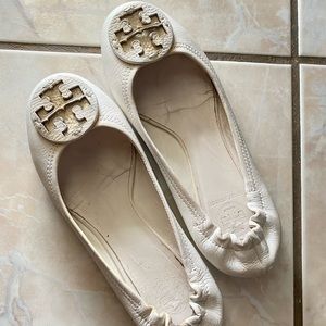 Tory Flats Off White